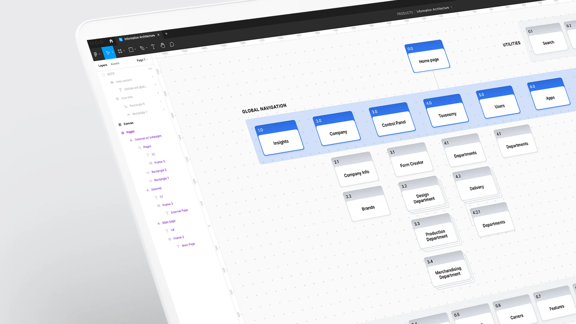 Information Architecture Kit  Wireframe Kits on UI8