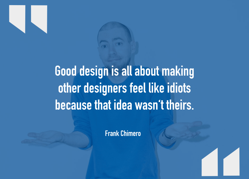 web design quotes from Frank Chimero