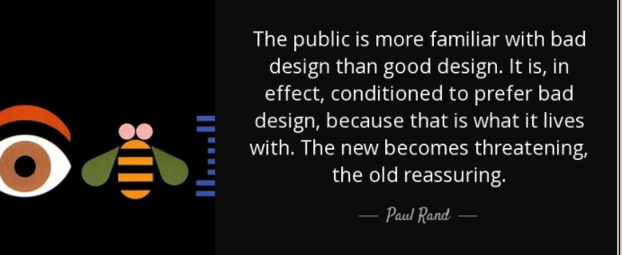 web design quotes from Paul Rand